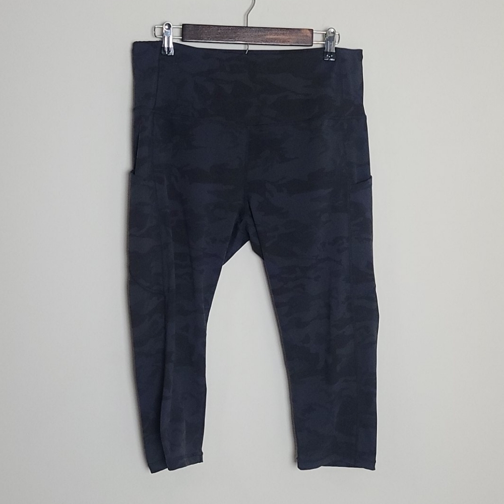Blue & Black camo leggings